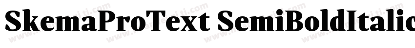 SkemaProText SemiBoldItalic字体转换